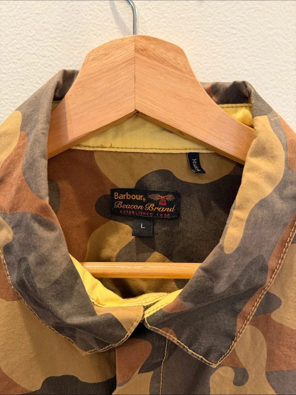 Barbour Camo Field Jacket - Brown Multi - Picture 4 of 11